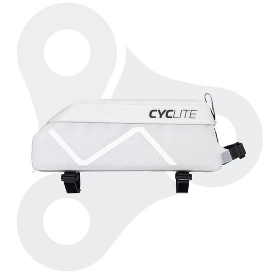 Cyclite Top Tube Bag in weiss