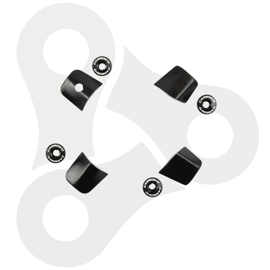 Carbon-TI - X-Cover Kettenblattschrauben für Dura Ace FC-R9200 Kurbel, black