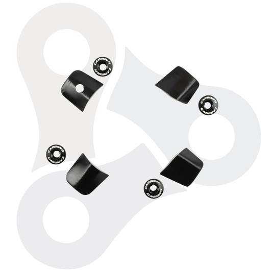 Carbon-TI - X-Cover Kettenblattschrauben für Dura Ace FC-R9200 Kurbel, black
